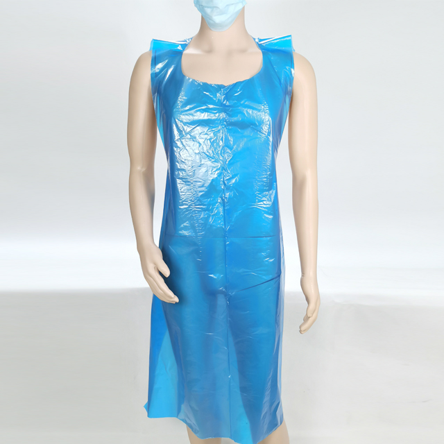 Avental descartável CPE tamanho personalizado para proteção de roupas - YuChen