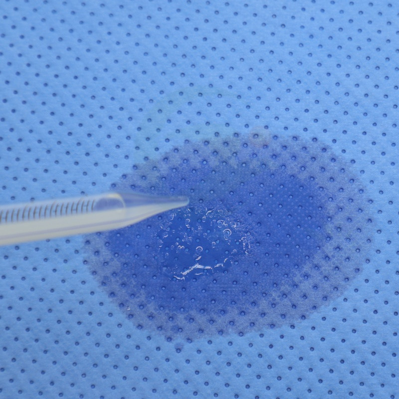 Tecido SMPE de alta absorção de 130 g/m² como parte reforçada para campos cirúrgicos - YuChen