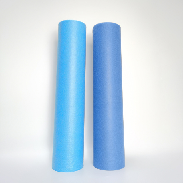 Lençol SMS/PP e rolo de lençol azul para mesa de massagem - YuChen