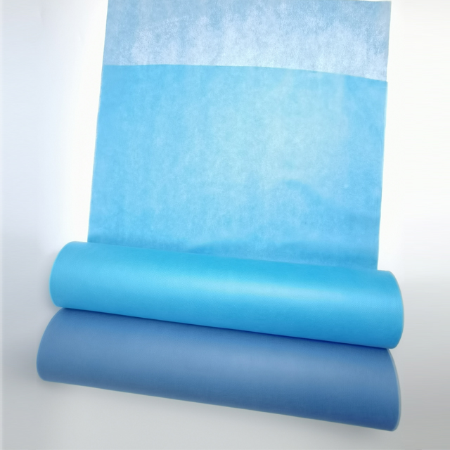 Lençol SMS/PP e rolo de lençol azul para mesa de massagem - YuChen